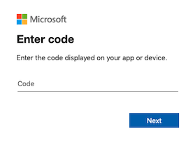 Azure device code