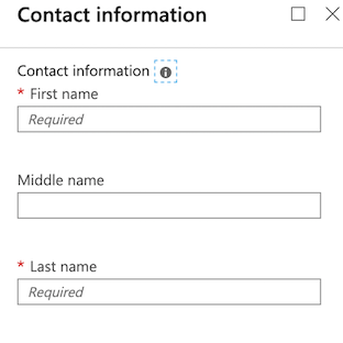Create App Service Domain main view contact-information